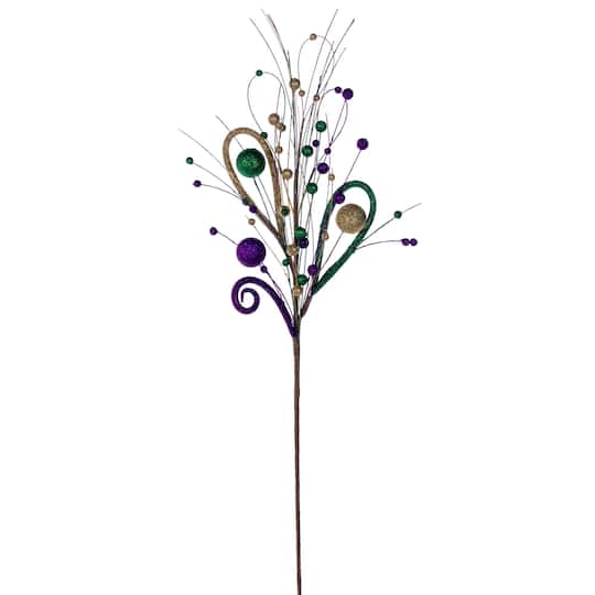 30" Mardi Gras Loop Curl Sprays, 4ct.